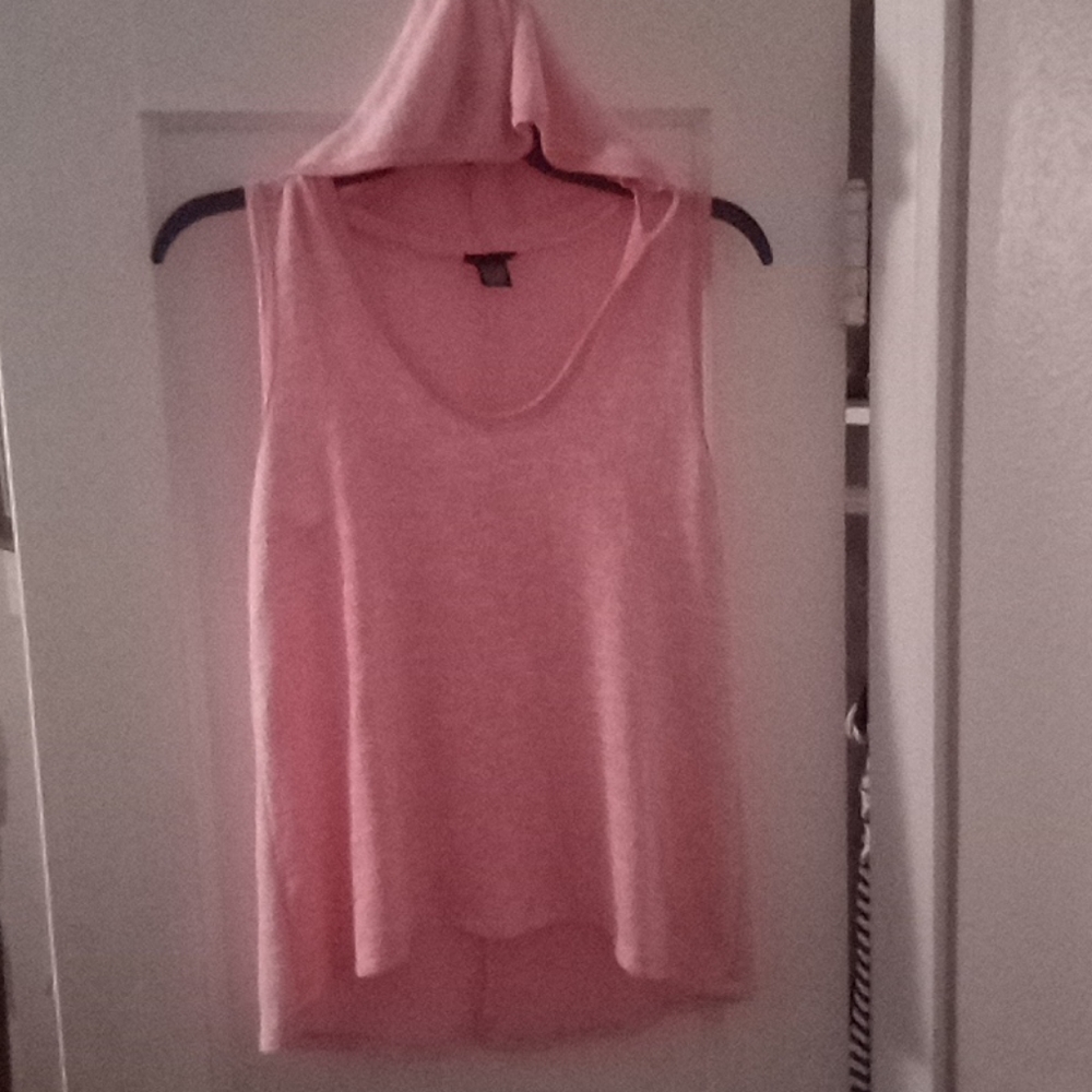 A sleeveless hoodie